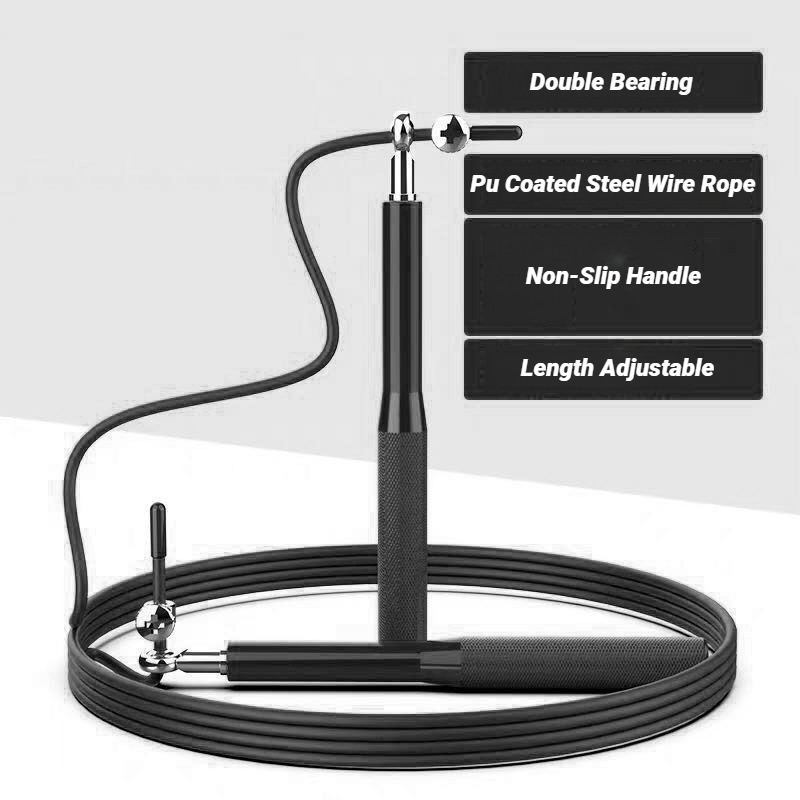Adjustable Aluminum Handle Wir - Jump Rope Speed Bearing บทวิจารณ์และราคา