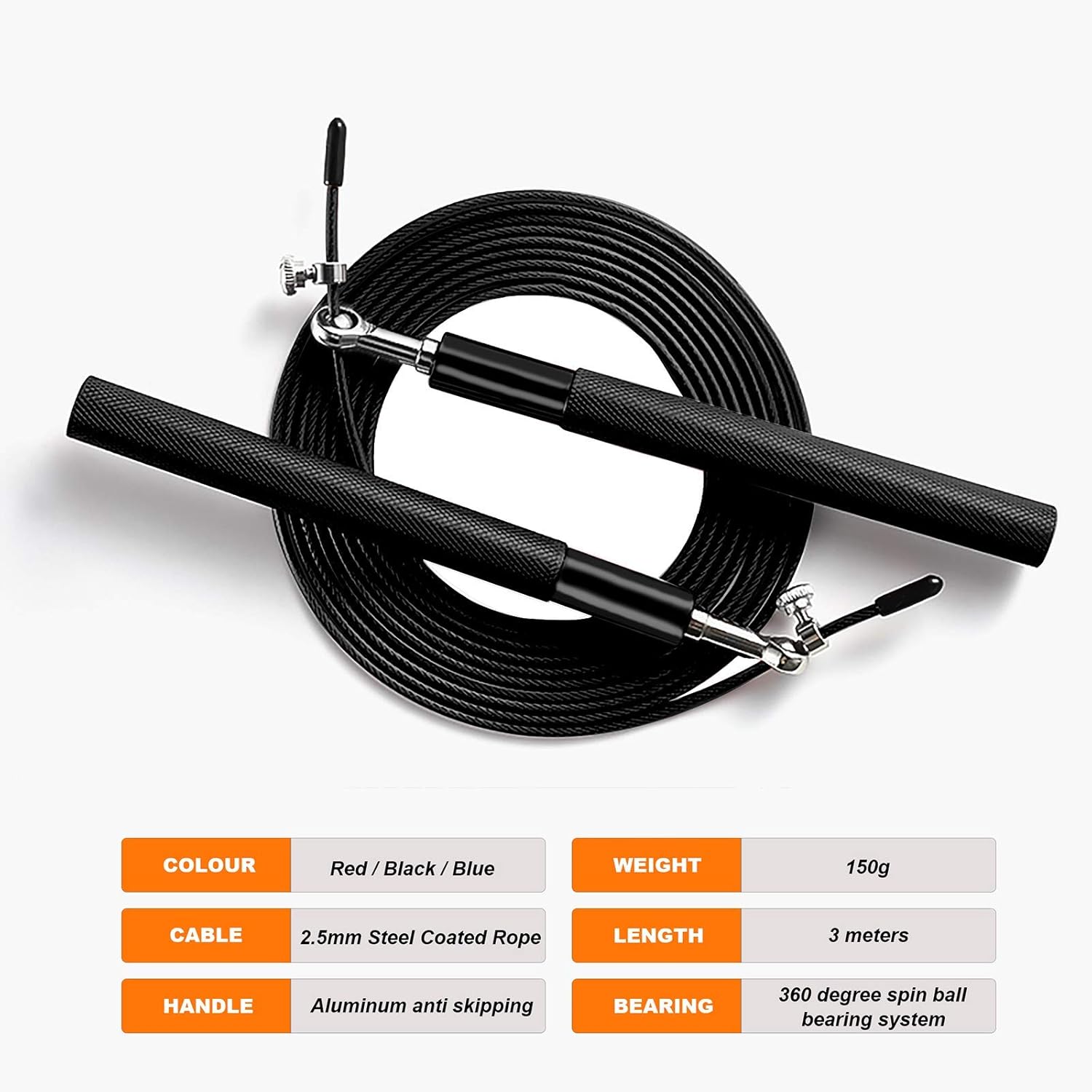 Speed Jump Rope - 360° Swivel  - Jump Rope Speed Bearing บทวิจารณ์และราคา