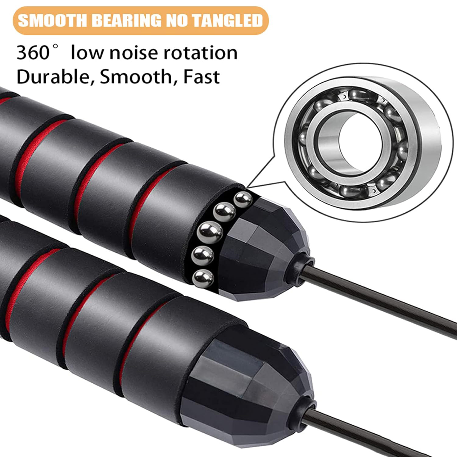 Jump Rope for Fitness,Speed Ju - Jump Rope Speed Bearing บทวิจารณ์และราคา