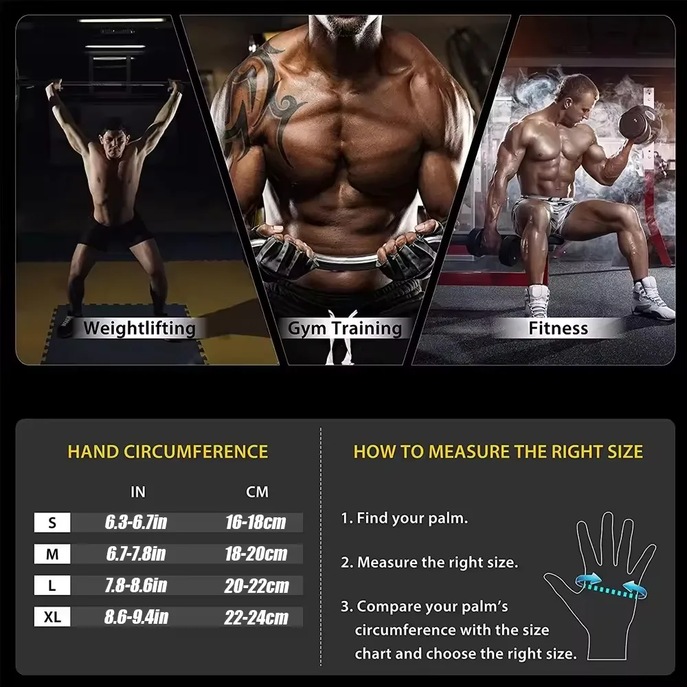 1Pair Half Finger Gym Fitness  - Crossfit Workout With Equipment บทวิจารณ์และราคา