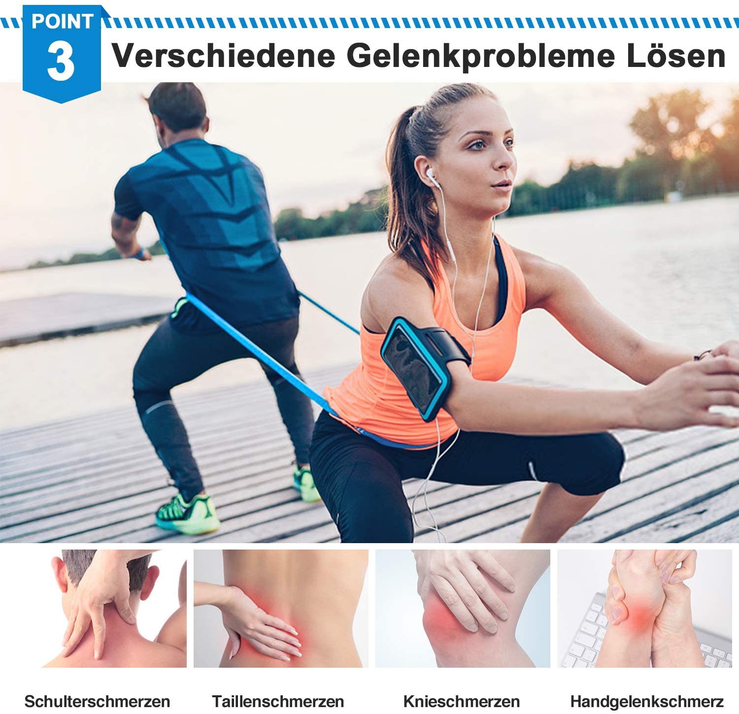 Elastic Fitness Bands 3Pcs Res - Crossfit Workout With Equipment บทวิจารณ์และราคา